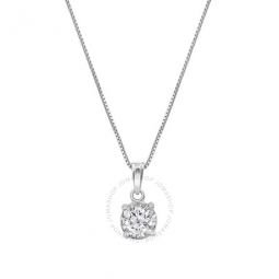 Diamond Muse 0.30 cttw 10KT White Gold Diamond Pendant Necklace for Women
