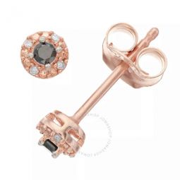 Diamond Muse 0.10 cttw Rose Gold Over Sterling Silver Diamond Stud Earrings for Women
