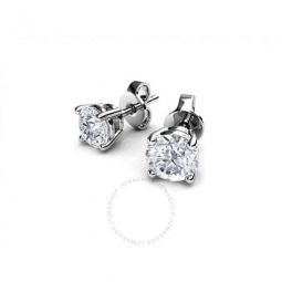 Diamond Muse 0.38 cttw 14KT White Gold Prong Set Diamond Stud Earrings for Women
