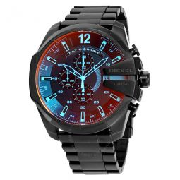 Mega Chief Black Ion-plated Stainless Steel Mens Watch