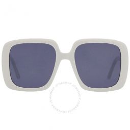 DIORBOBBY Blue Square Ladies Sunglasses