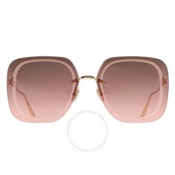 ULTRADIOR Pink Gradient Square Ladies Sunglasses
