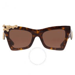 Dark Brown Butterfly Ladies Sunglasses