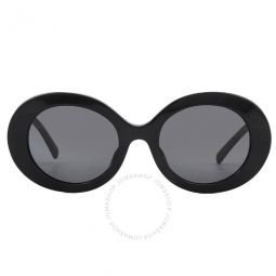 Dark Grey Oval Ladies Sunglasses