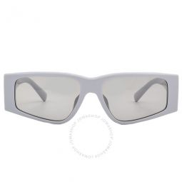 Light Grey Rectangular Mens Sunglasses