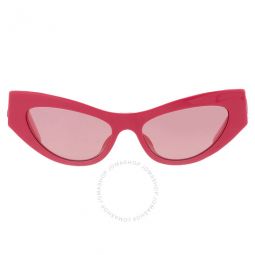 Pink Mirrored Cat Eye Ladies Sunglasses
