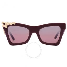 Pink Mirrored Silver Butterfly Ladies Sunglasses