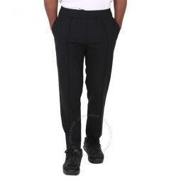 Black Piped-trim Trousers, Brand Size 48 (Small)