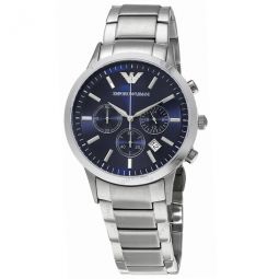 Chronograph Navy Blue Dial Mens Watch