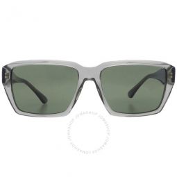 Dark Green Rectangular Mens Sunglasses