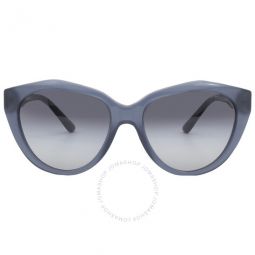 Gradient Blue Butterfly Ladies Sunglasses 0EA417859114L54