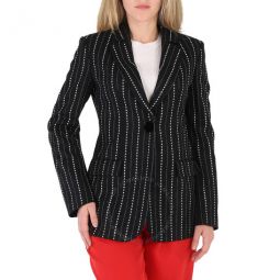 Ladies Luxury Black Jacket, Brand Size 42 (US Size 8)