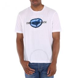 Mens Flocked Logo Print Light Jersey T-Shirt, Size X-Large