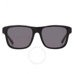 Polarized Dark Grey Square Mens Sunglasses