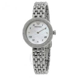 Quartz Crystal White Mother of Pearl Dial Ladies