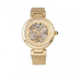 Adelaide Automatic Crystal White Dial Ladies Watch