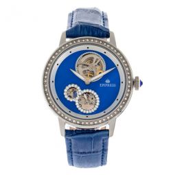 Tatiana Automatic Crystal Blue Dial Ladies Watch