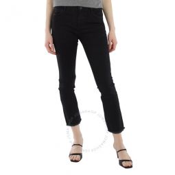 Essentiel Ladies Pants Black L.32 Straight Leg 5 Pock, Waist Size 27