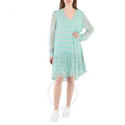 Essentiel Toriflower Ladies Green Check Dress, Brand Size 34 (US Size 0)