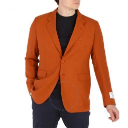 Mens Wool Rust Plane Single Breasted Blazer, Brand Size 48 (US Size 38)