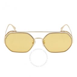 Gold Mirror Geometric Ladies Sunglasses