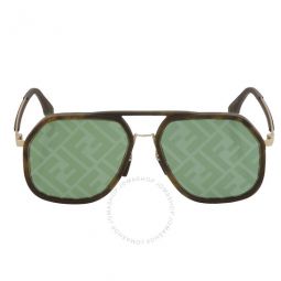 Green Mirror Navigator Mens Sunglasses