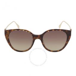 Polarized Brown Cat Eye Ladies Sunglasses