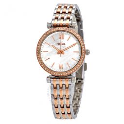 Carlie Mini Mother of Pearl Dial Two-tone Ladies Watch