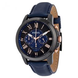 Grant Chronograph Black and Blue Dial Mens Watch