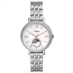 JACQUELINE Quartz Crystal White Mother of Pearl Dial Ladies Watch