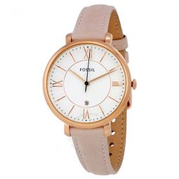 Jacqueline White Dial Ladies Casual Watch