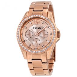 Riley Multi-Function Rose Gold-plated Ladies Watch