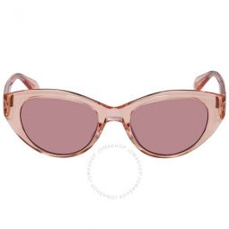 Del Rey Semi Flat Lilac Cat Eye Ladies Sunglasses