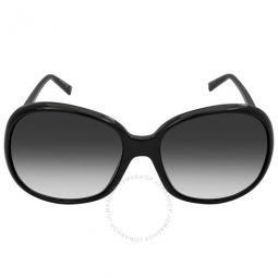 Grey Gradient Oversized Ladies Sunglasses