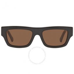 Brown Browline Mens Sunglasses