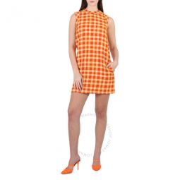 Checkered Tweed Shift Dress, Brand Size 40 (US Size 6) (US Size 6)