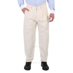 Cotton High-waist Trousers, Brand Size 48 (Waist Size 34)