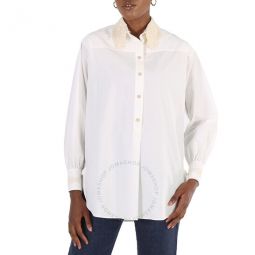 Detachable Collar Oversized Shirt, Brand Size 38 (US Size 4) (US Size 4)
