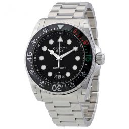 Dive XL Black Dial Stainless Steel Mens Watch
