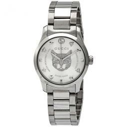G-Timeless Silver Dial Ladies Watch