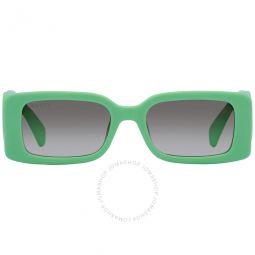 Gradient Green Rectangular Ladies Sunglasses