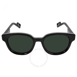 Green Oval Mens Sunglasses