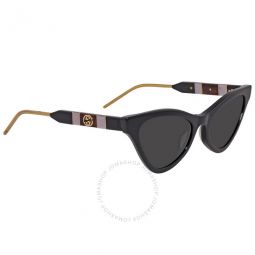 Grey Cat-Eye Ladies Sunglasses GG0597S-001 55