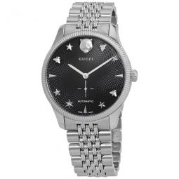 G-Timeless Automatic Black Dial Mens Watch