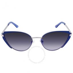 Gradient Blue Cat Eye Ladies Sunglasses