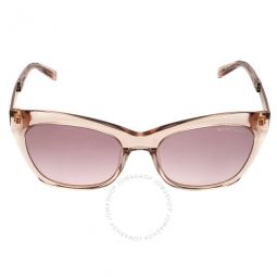 Gradient or Mirrored Violet Square Ladies Sunglasses