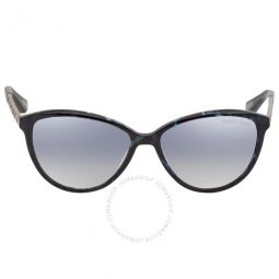 Smoke Mirror Cat Eye Ladies Sunglasses