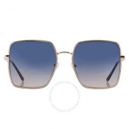 Blue Gradient Square Ladies Sunglasses