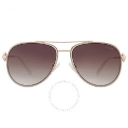 Brown Gradient Pilot Ladies Sunglasses