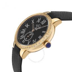 Astor Quartz Diamond Black Dial Ladies Watch
